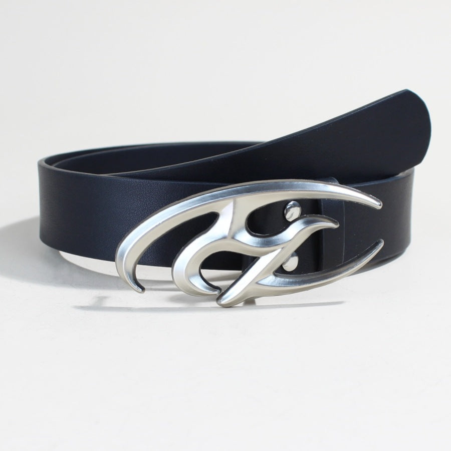 European And American Retro R Word Belt Loop Trendy Cool Personality Simple