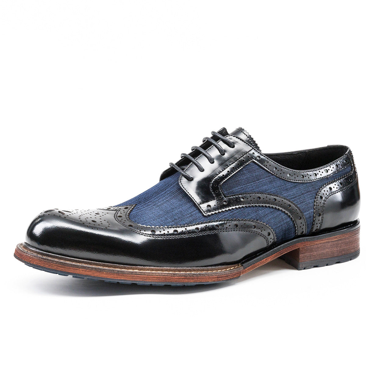 Fashion Color Matching Men's Business Casual Shoes