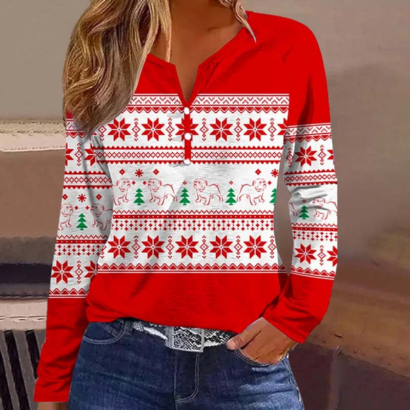 European And American Sweet Casual T-shirt 3D Digital Top