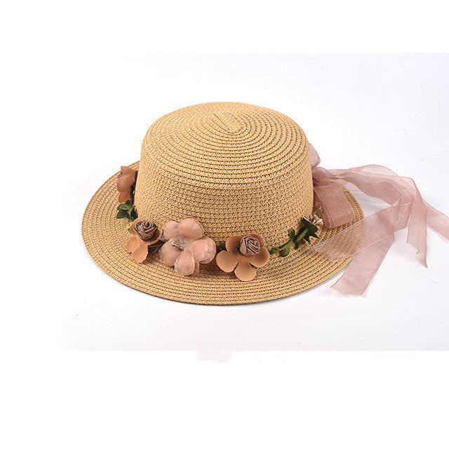 Streamer Garland Outdoor Shade Parent-child Straw Hat
