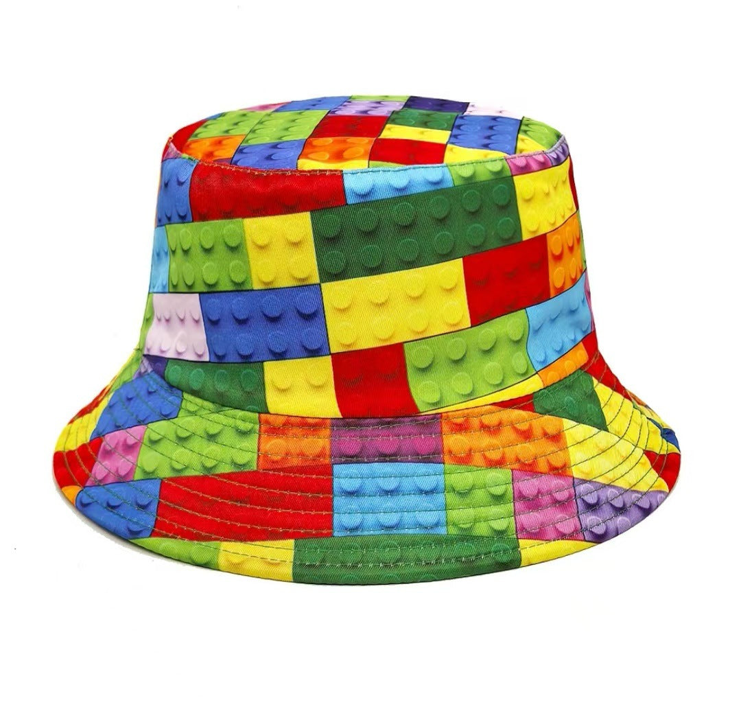 Creative Pattern Series Double-sided Wear Sunshade Breathable Bucket Hat
