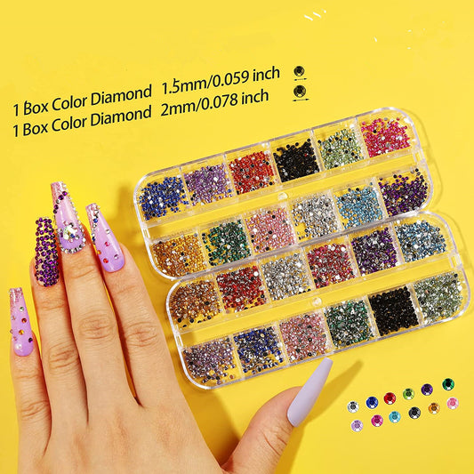 Iridescent Transparent AB Diamond Sticker Suit