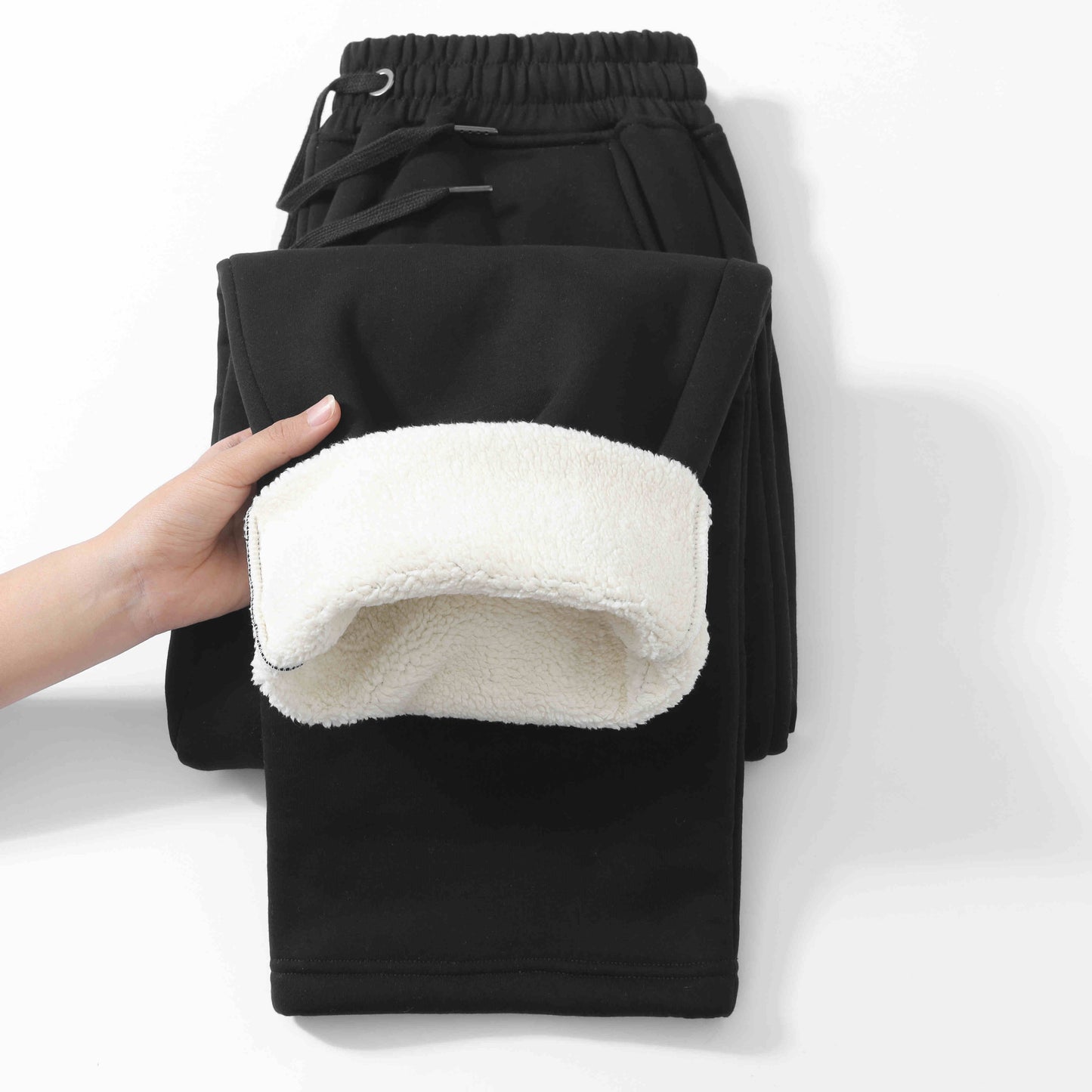 Cashmere Velvet Sweatpants Straight Casual Sports Pants