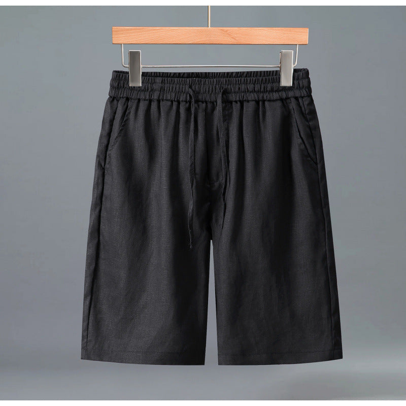 Men's Summer Loose Casual Pure Linen Shorts