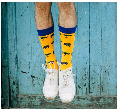 Retro Male Hip-hop Spring And Autumn Long Tube Street British Socks