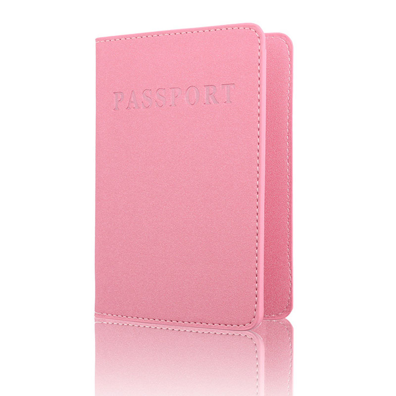 Long And Short Solid Color Passport Holder Passport Holder