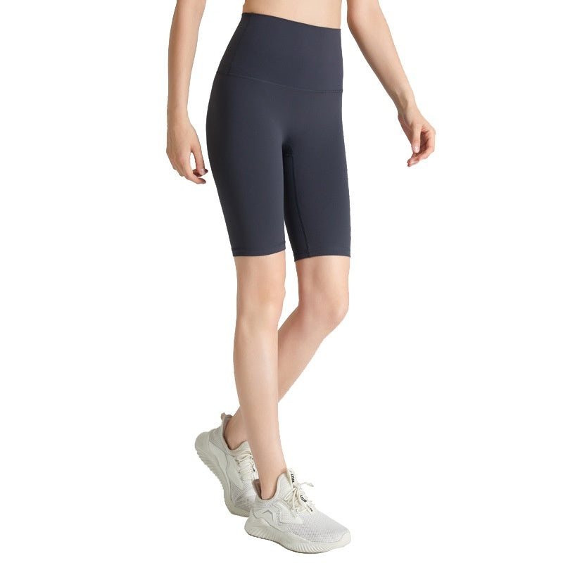 Nylon High Waist Lift Shorts Tight Sports
