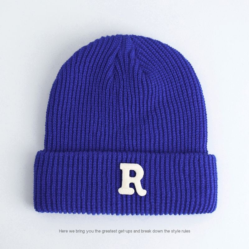 Winter Women's Good-looking Round Face Korean Knitted Woolen Cap