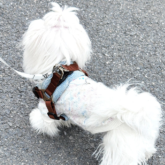 Dog Leash Vest Style Pet Chest Harness For Small And Medium-sized Dogs