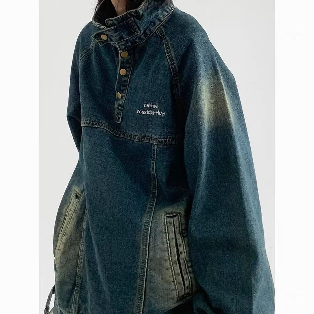 Men's And Women's Loose Leisure Workwear Coat