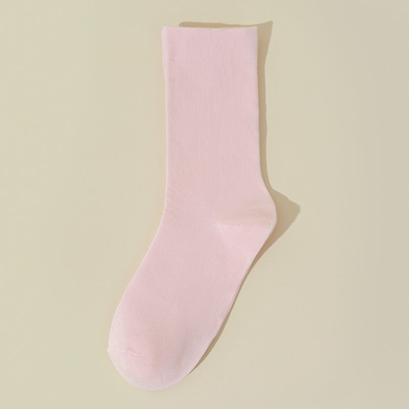 Women's Summer Thin Pure Cotton Mid-calf Length Socks Seamless Socks