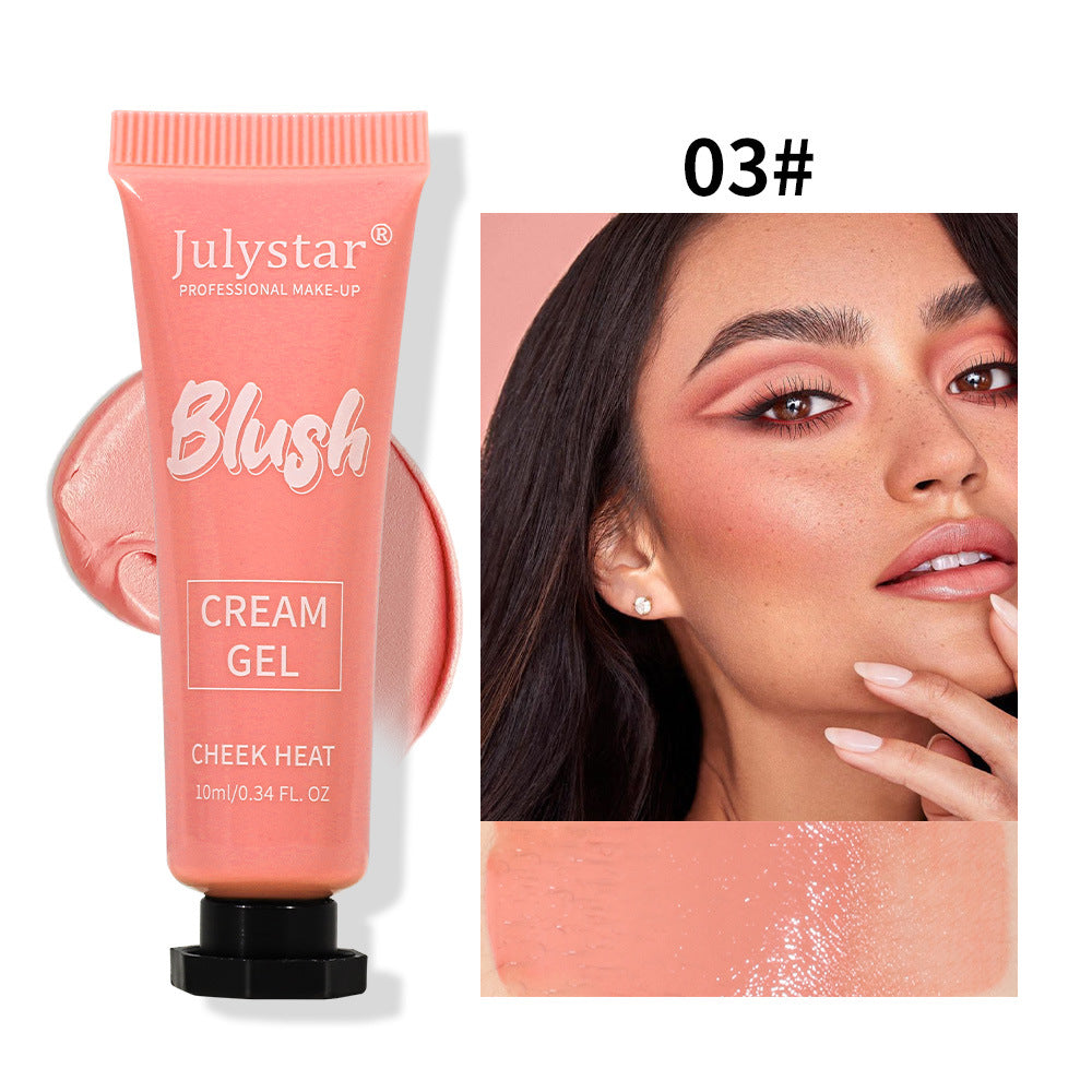 Skønhed Flerfarvet Mat Ekspansion Farve Blusher Naturlig Tynd Og Glitrende Highlight Reparation