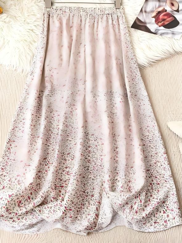 Loose-fitting Fashionable Floral Print Skirt For Women