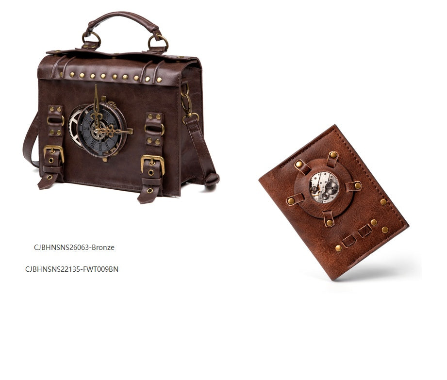 Steampunk ladies long wallet