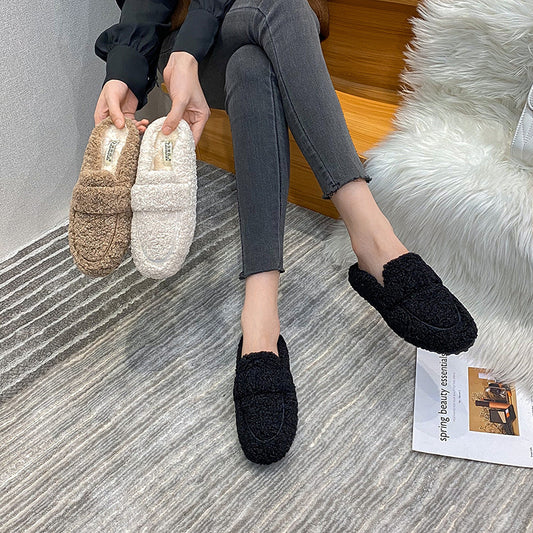 Velvet Padded Warm Plus Size Women's Shoes