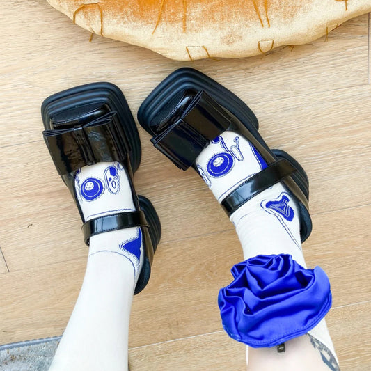 Stylish Platform Retro Shoes Preppy Shallows