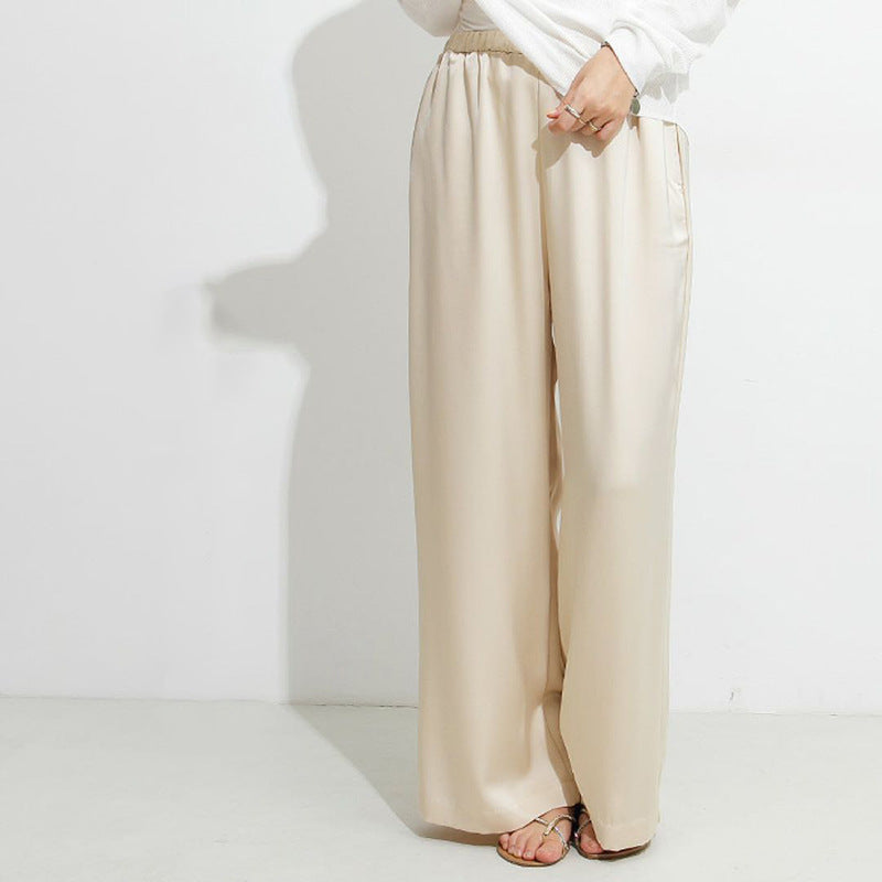 Fall Japanese And Korean Draped Casual Pants