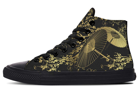 Printed Couple High-top Canvas Shoes