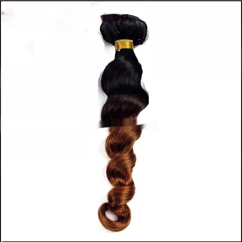 10A Ombre  loose deep wave Peruvian human virgin hair