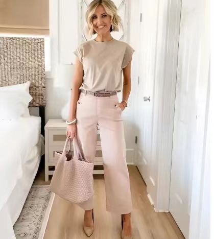 Bootleg Pants Slim Fit Slimming Draping Effect Casual Suit Pants