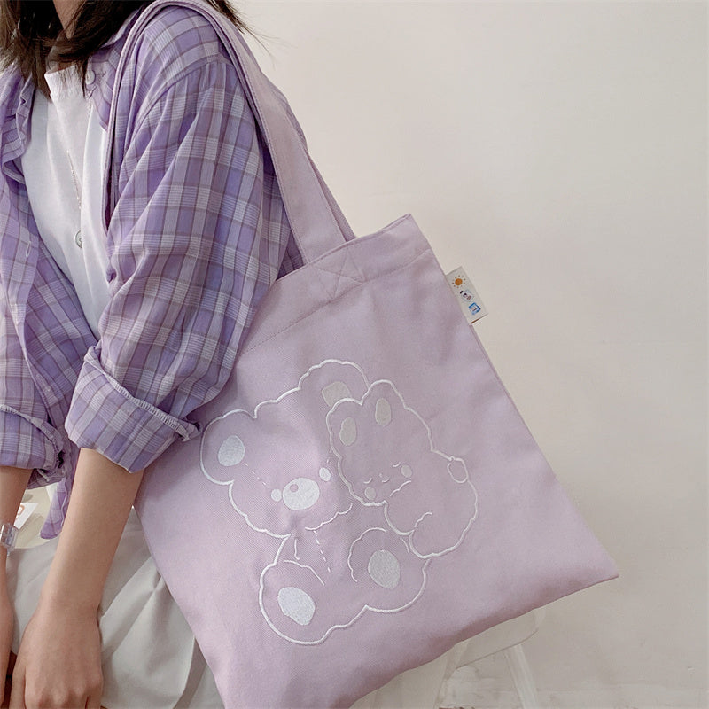 Women's Single Shoulder Portable Light Literary Cloth Bag