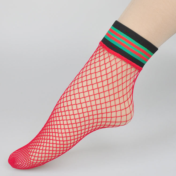 Hollow Non-slip Sports Fishnet Stockings