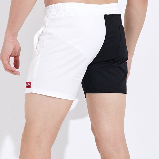 Cotton Color Matching Shorts Men's Trend