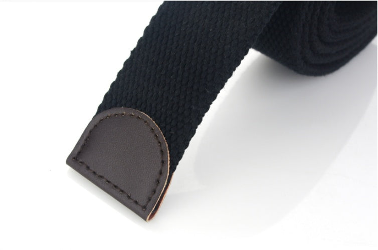 Men's Casual Tiger Head Automatic Buckle Canvas Belt