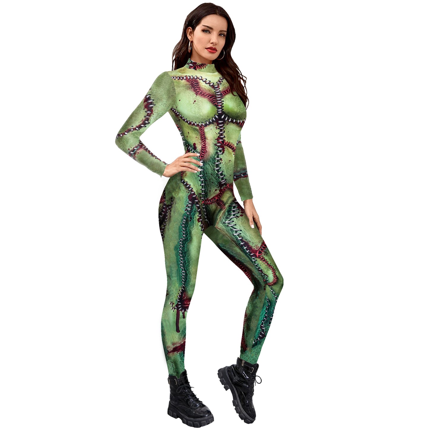 Fashion Halloween Bloody Nurse One-piece