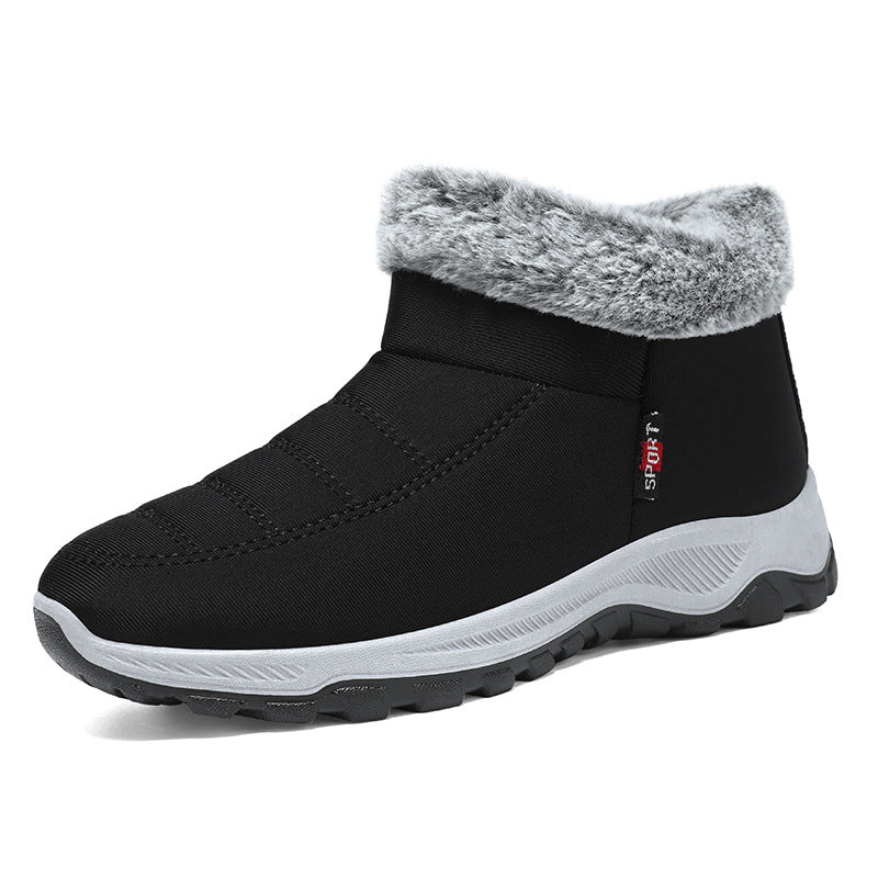 Dame bomuldsforede sko Fleeceforede polstrede varme slip-ons