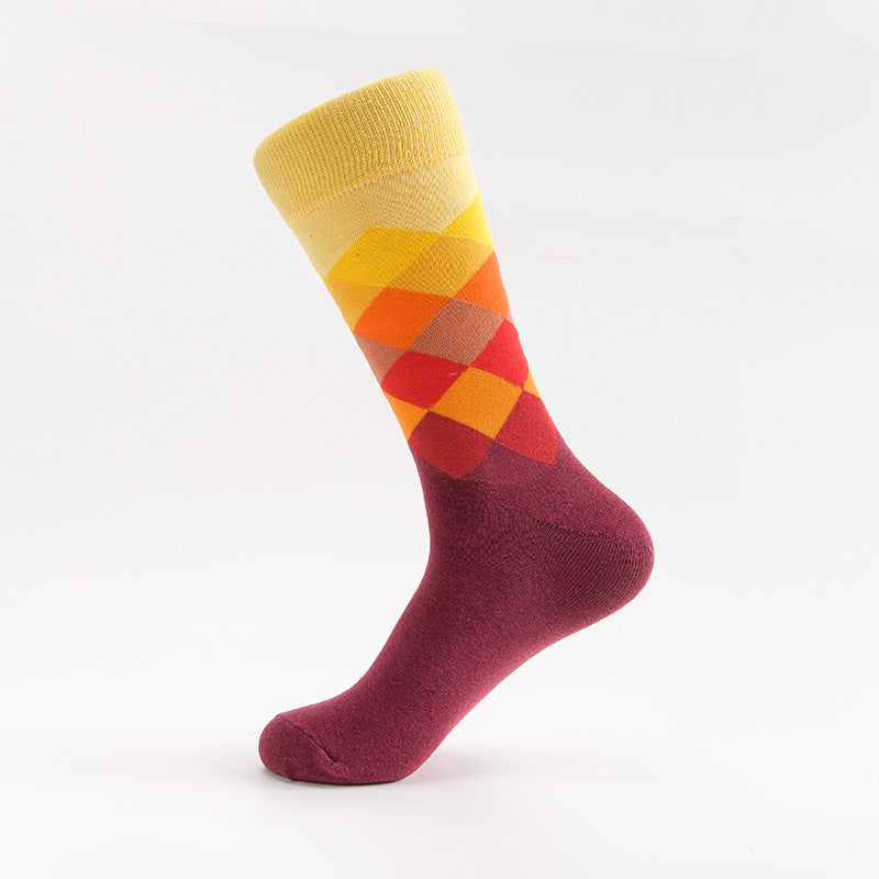 Shaping Sweat Absorbing And Deodorant Men's Trendy Long Hip Hop Cotton Socks