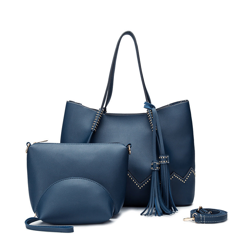 Mother and child bag three-piece suit PU