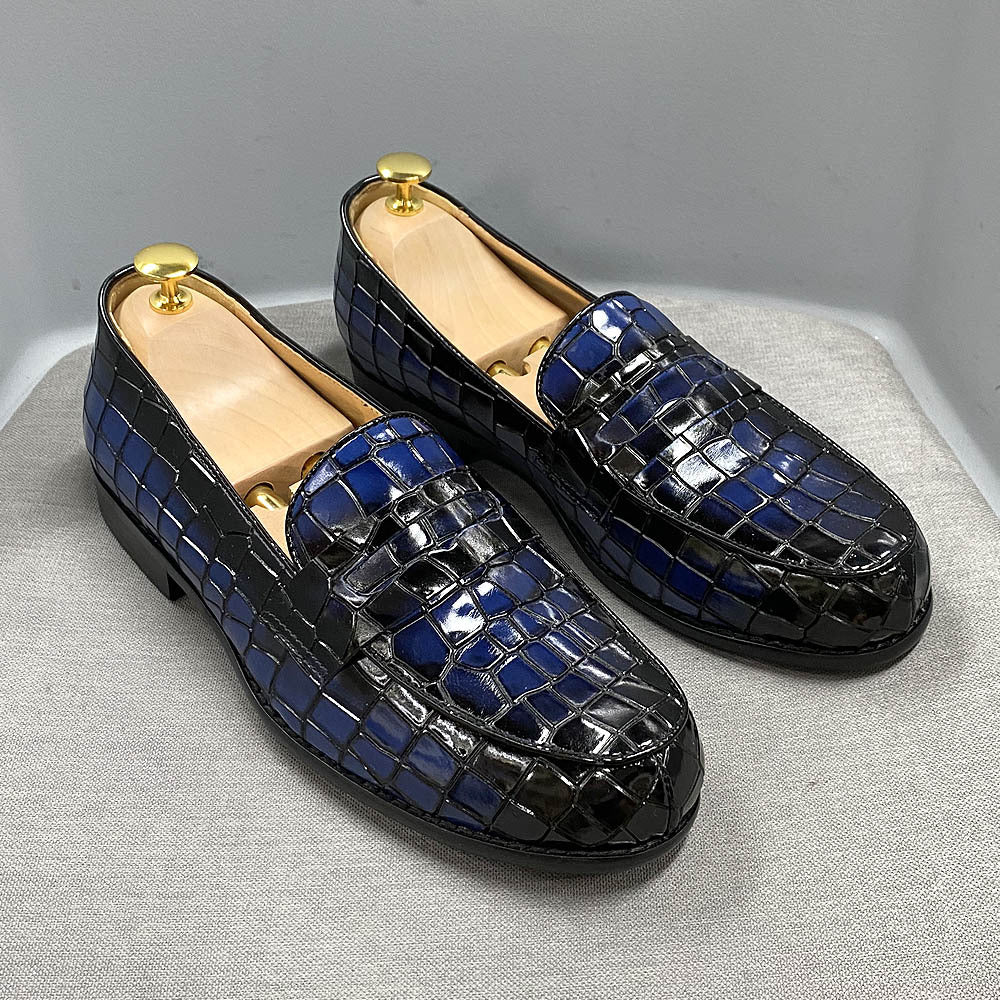 Men's Leather Casual Shoes Breathable Full Grain Leather Cowhide