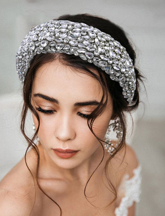 Rhinestone Headband Shiny Wedding Baroque Jewelry Full Of Diamonds