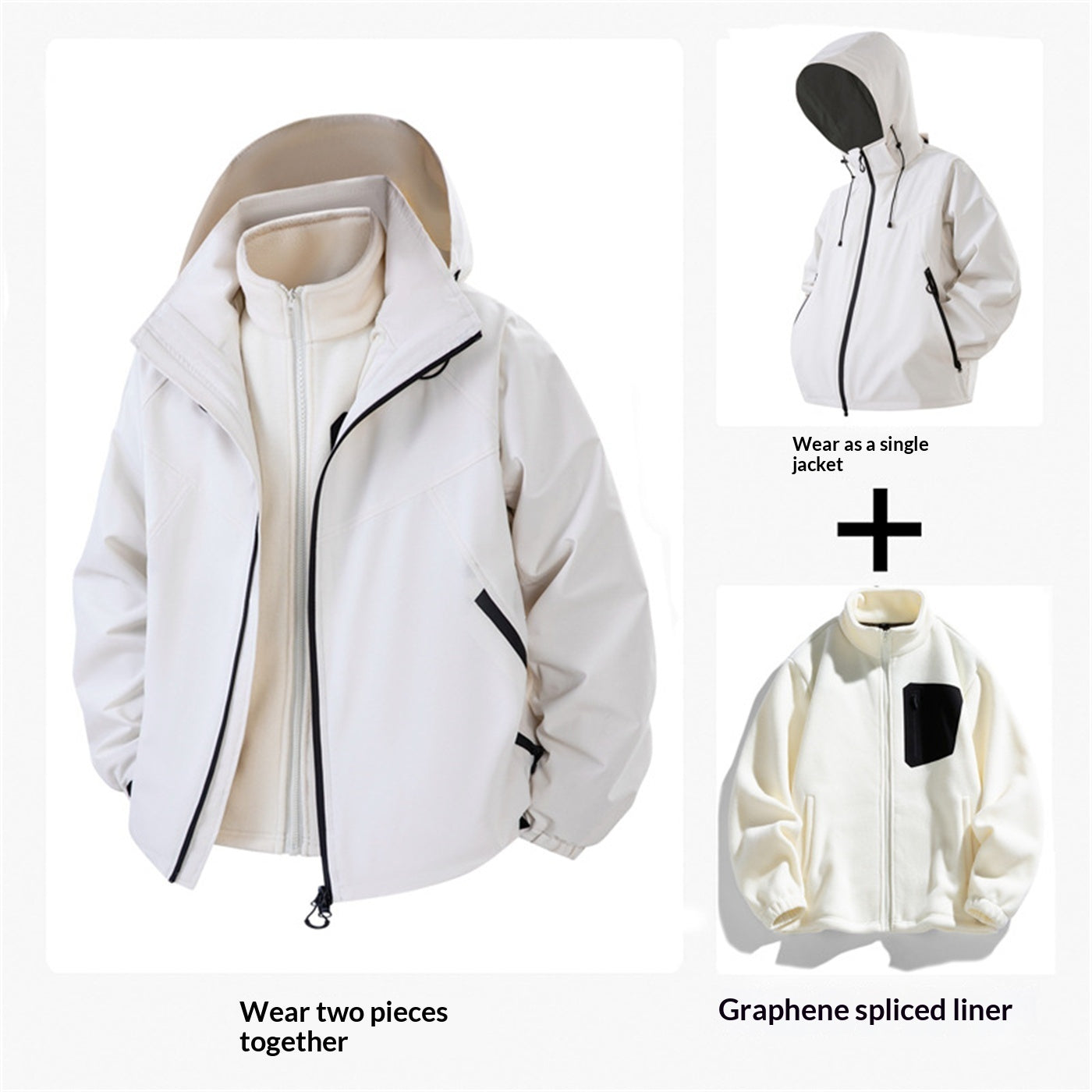 Couple Jacket Two-piece Waterproof