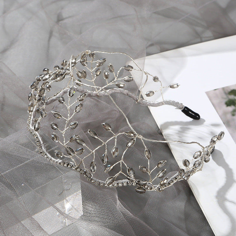 Handmade Pearl Crystal Hair Band Korean Version
