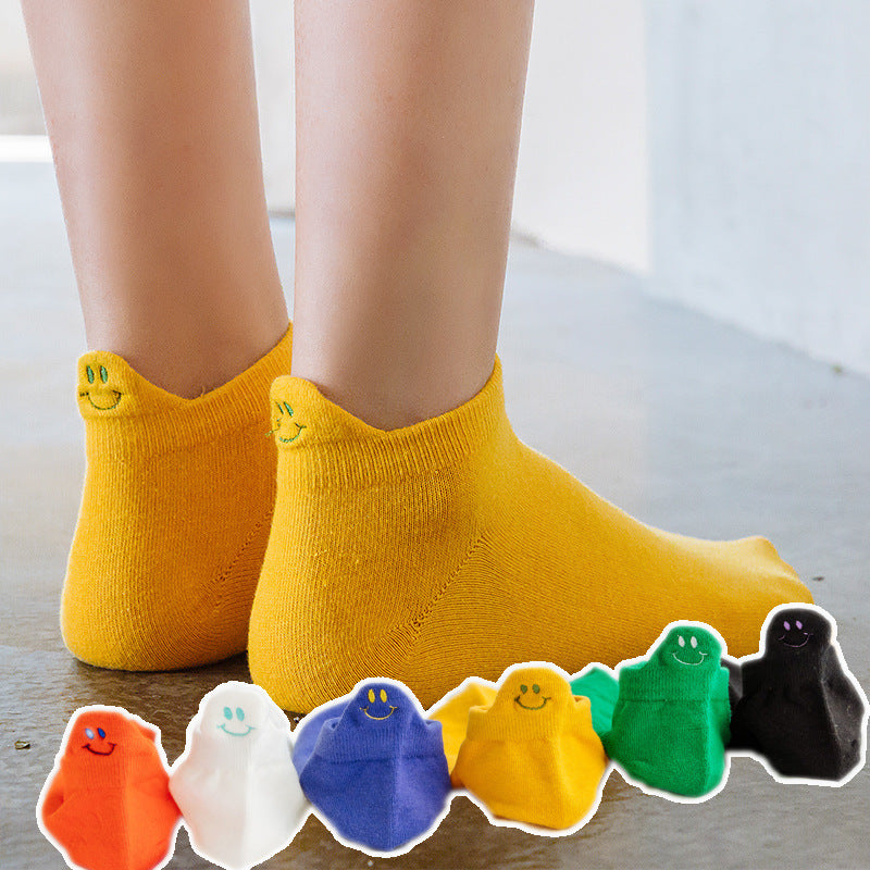 Women's embroidered ear socks