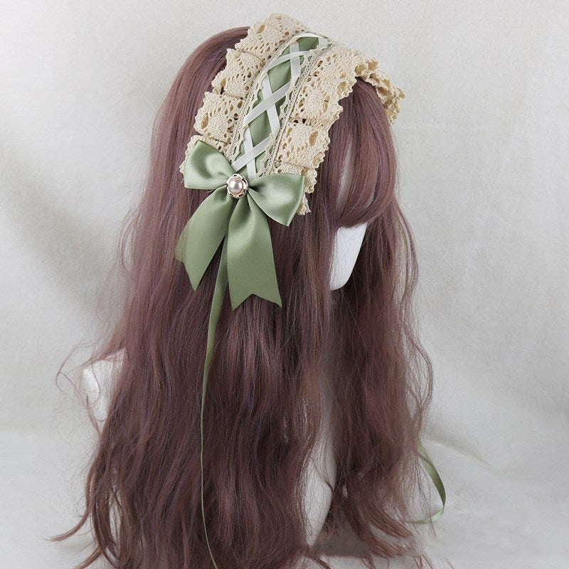 Japanese soft girl Lolita lace headdress