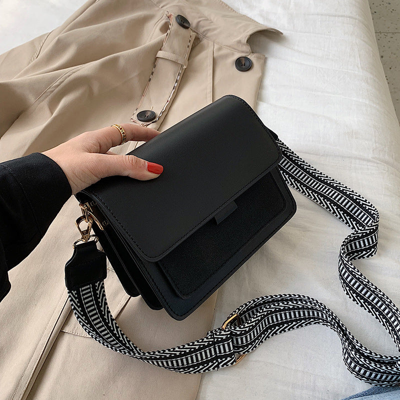 Scrub Broadband Shoulder Bag Crossbody Small Square Bag