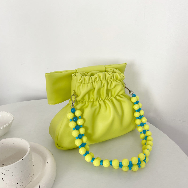 Design Pleated Pearl Women's Bag