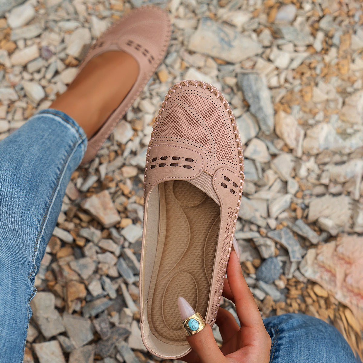 Suture Laser Women's Flat Loafers