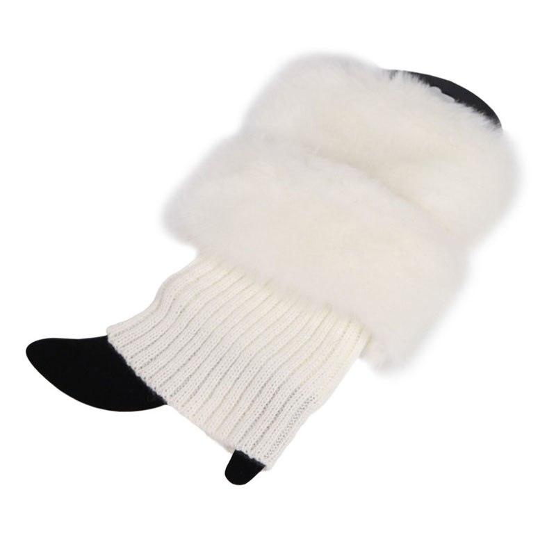 Boots, warm socks, Christmas fur, short wool shoes