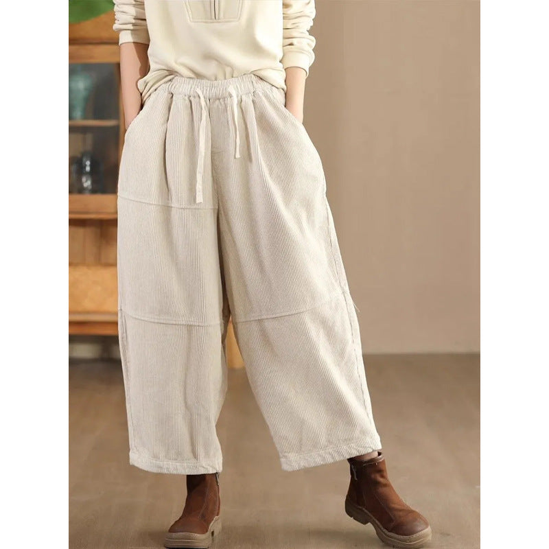 Stylish Harem Pants With A Designer Touch, Hong Kong-style Plus-size Trousers