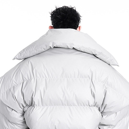 Short Large Collar Profile Thicken Cotton Clothes Coat