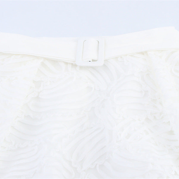 Tekstur Enkel Stil Dame-overskirt