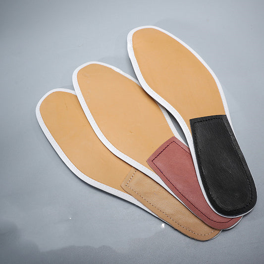 Women's Top Layer Cowhide Leather Sole Heightened Casual Large Scalp Shoes