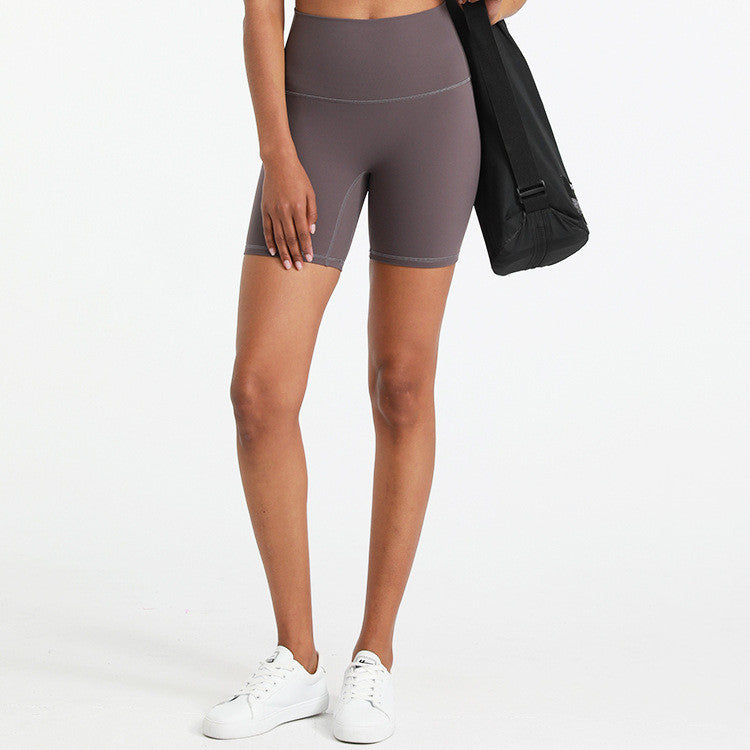 Exercise Without Embarrassment Feel Naked, Scrub And Wear Tight High-waist Yoga Shorts