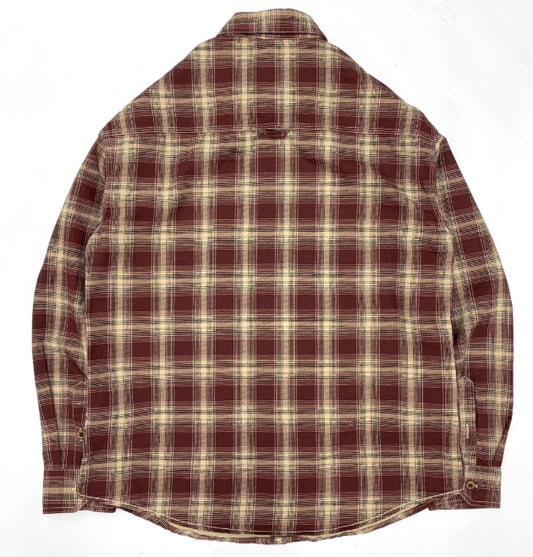 Retro All-cotton Plaid Men's College Loose Casual Long-sleeved Shirt