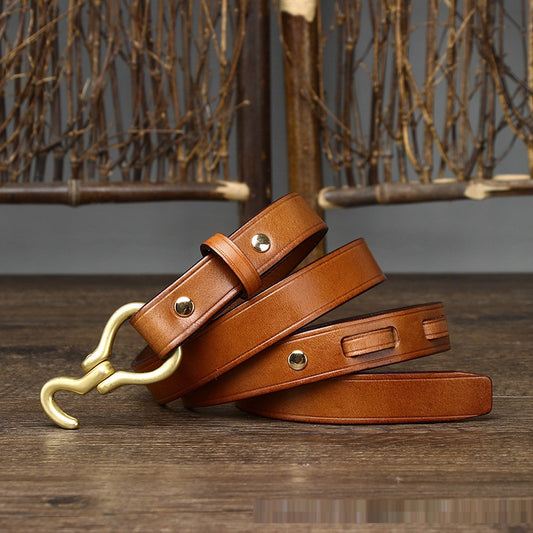 Handmade Retro Women's Fashion Versatile Decorative Thin Belt