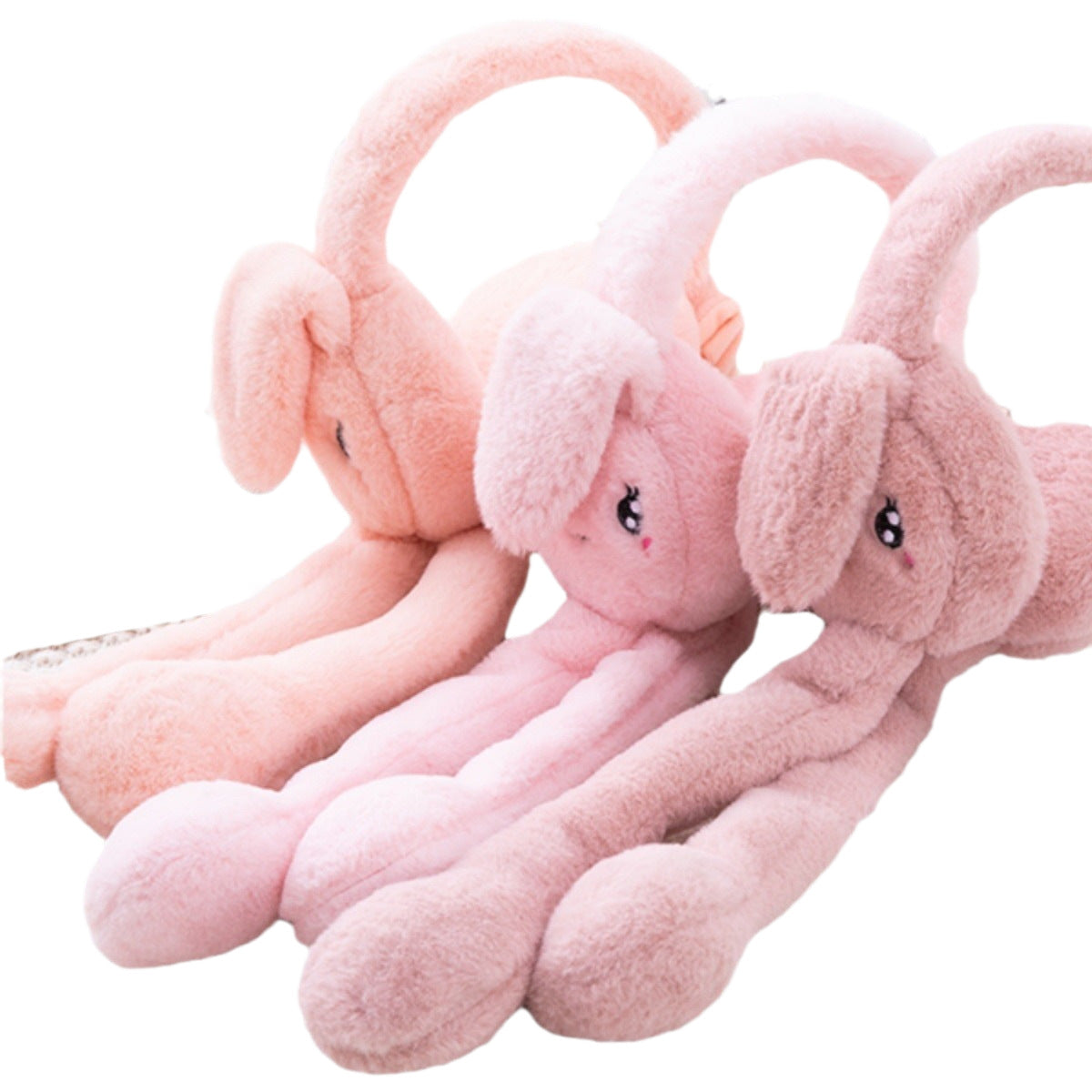Cute Movable Rabbit-ear Warm Earflap Hat For Kids